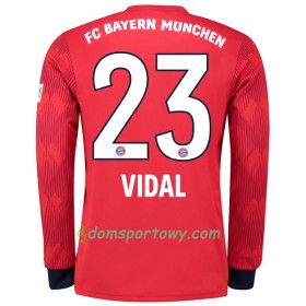 Koszulka Bayern Monachium Vidal 23 Domowe Koszulki Piłkarskie 2018-2019 Długi Rękaw